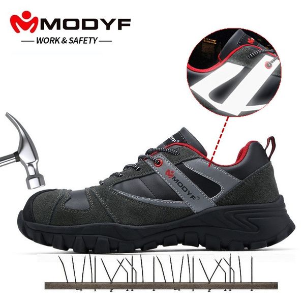 modyf men steel toe cap work safety shoe genuine leather casual anti-kick footwear outdoor puncture proof sneaker, Black
modyf men steel toe cap work safety shoe genuine leather casual anti-kick footwear outdoor puncture proof sneaker, Black