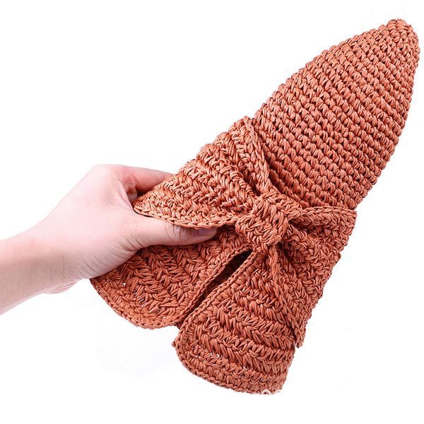 women outdoor beach vacation bowknot embellish straw hat sun visor wide brim travel fashion braided sunproof foldable floppy, Black;white
women outdoor beach vacation bowknot embellish straw hat sun visor wide brim travel fashion braided sunproof foldable floppy, Black;white