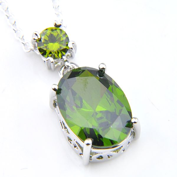wholesale luckyshine 5 pcs/lot oval green peridot gems silver necklaces pendant for women crystal zircon pendants jewelry new
wholesale luckyshine 5 pcs/lot oval green peridot gems silver necklaces pendant for women crystal zircon pendants jewelry new