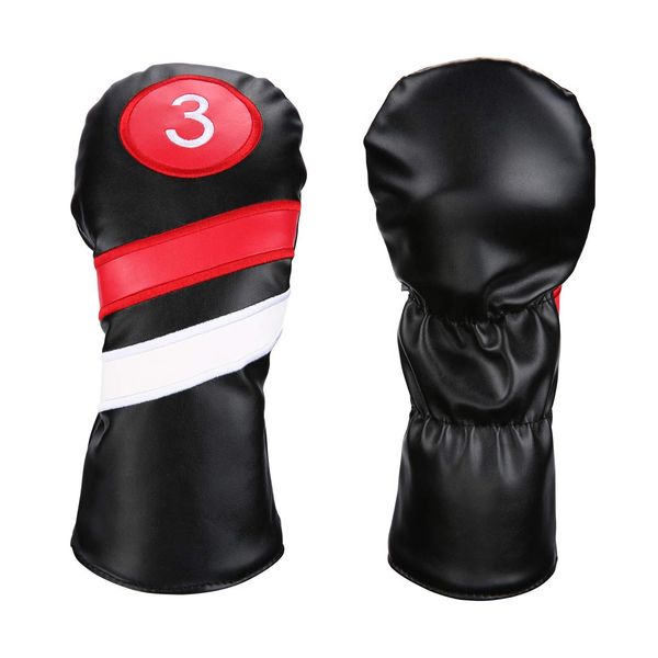 golf head covers 3pcs/set driver fairway wood headcovers black red vintage pu 1 3 5 driver pool accessories
golf head covers 3pcs/set driver fairway wood headcovers black red vintage pu 1 3 5 driver pool accessories