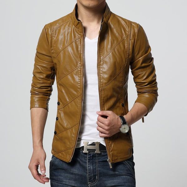 new fashion pu leather jacket men black red brown solid mens faux fur coats trend slim fit youth motorcycle suede jacket male
new fashion pu leather jacket men black red brown solid mens faux fur coats trend slim fit youth motorcycle suede jacket male
