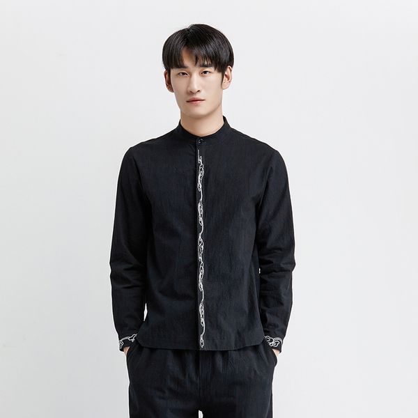 mr-donoochiese style cloud totem embroidery casual shirt long sleeve standard fit shirt men camisas black white blouse 4018-sc5, White;black
mr-donoochiese style cloud totem embroidery casual shirt long sleeve standard fit shirt men camisas black white blouse 4018-sc5, White;black