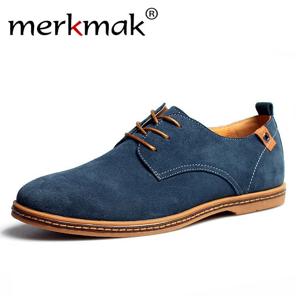 merkmak suede men leather shoes solid lace-up big size 38-48 casual shoes men's flats comfortable dress male soft footwear, Black
merkmak suede men leather shoes solid lace-up big size 38-48 casual shoes men's flats comfortable dress male soft footwear, Black