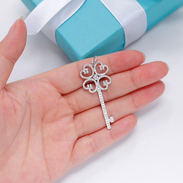 women keys pendant necklace s925 sterling silver necklace with diamonds heart love key necklace
women keys pendant necklace s925 sterling silver necklace with diamonds heart love key necklace