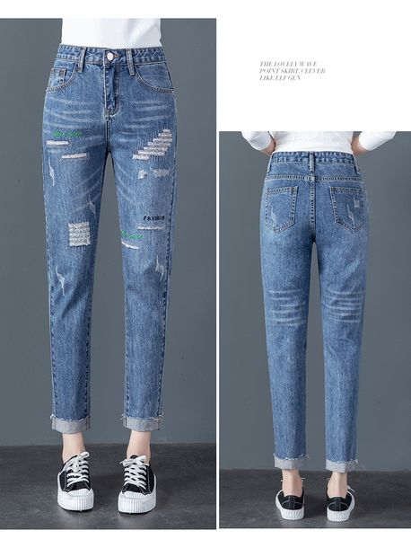 light blue fashion, cultivate one's morality show thin the spring and autumn period and the joker nine points feet pants
light blue fashion, cultivate one's morality show thin the spring and autumn period and the joker nine points feet pants