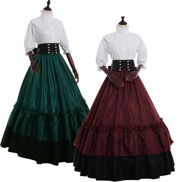 gothic victorian historical dresses halloween masquerade party ball gowns clothing, Black;red
gothic victorian historical dresses halloween masquerade party ball gowns clothing, Black;red