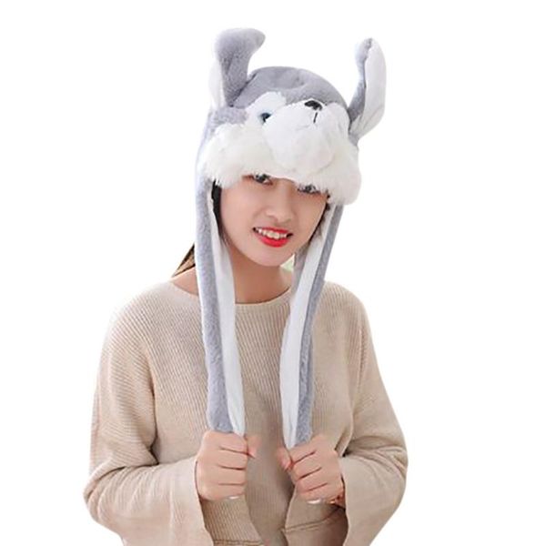 cute plush thermal hat cap with movable ear shaped toy for women lady run game same hats caps winter warm hat gift 30h 
cute plush thermal hat cap with movable ear shaped toy for women lady run game same hats caps winter warm hat gift 30h