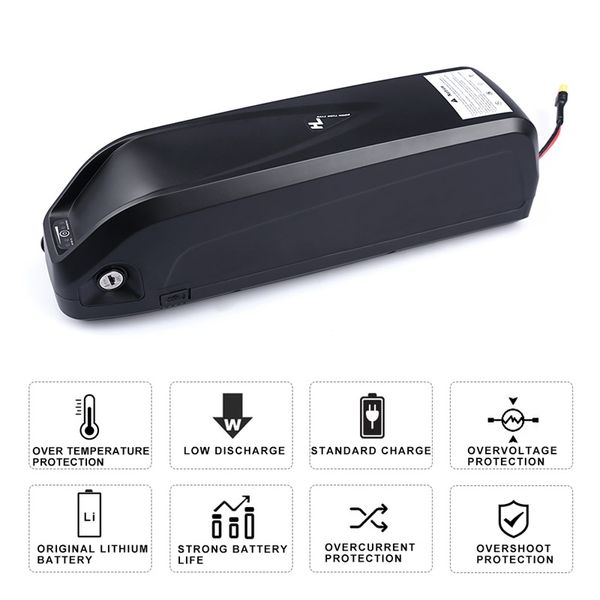 

36v 17.4ah 48v 12ah 17.5ah hailong rechargeable li-ion battery samsung cells with charger for ebike mid motor 250w 350w 500w 750w