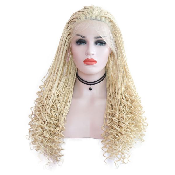 aimeya #613 blonde braids wigs for women with curly end heat resistant synthetic box braided lace front wigs with baby hair, Black
aimeya #613 blonde braids wigs for women with curly end heat resistant synthetic box braided lace front wigs with baby hair, Black