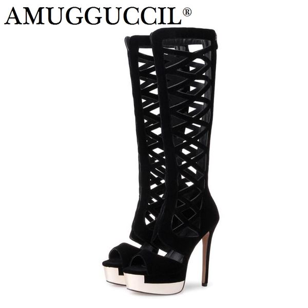 2019 new plus big size 33-40 black zip fashion knee high heel platform spring summer ladies shoes female women boots x1698
2019 new plus big size 33-40 black zip fashion knee high heel platform spring summer ladies shoes female women boots x1698