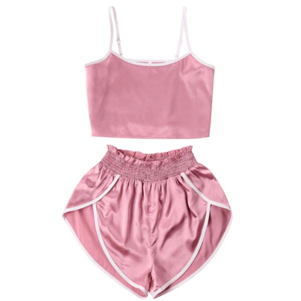 2019 пижама набор для женщин лето 2 шт костюмы шелк сексуальное белье горячая nightgown sling пижамы женский pijamas verano mujer, Black;red 
2019 пижама набор для женщин лето 2 шт костюмы шелк сексуальное белье горячая nightgown sling пижамы женский pijamas verano mujer, Black;red