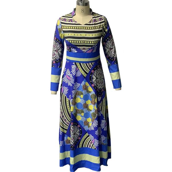 spring summer dress women 2020 casual plus size slim vintage print ball gown maxi dresses elegant v neck long party dress, Black;gray
spring summer dress women 2020 casual plus size slim vintage print ball gown maxi dresses elegant v neck long party dress, Black;gray