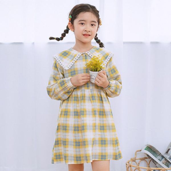 yourseason 2020 new arrival spring summer loose girls plaid dresses turn down collar casual baby girls cotton dress full sleeve, Red;yellow
yourseason 2020 new arrival spring summer loose girls plaid dresses turn down collar casual baby girls cotton dress full sleeve, Red;yellow