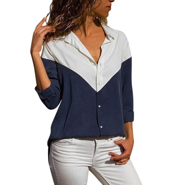 women blouses 2020 spring elegant long sleeve patchwork turn-down collar blouse shirts plus size blouse #zer, White
women blouses 2020 spring elegant long sleeve patchwork turn-down collar blouse shirts plus size blouse #zer, White