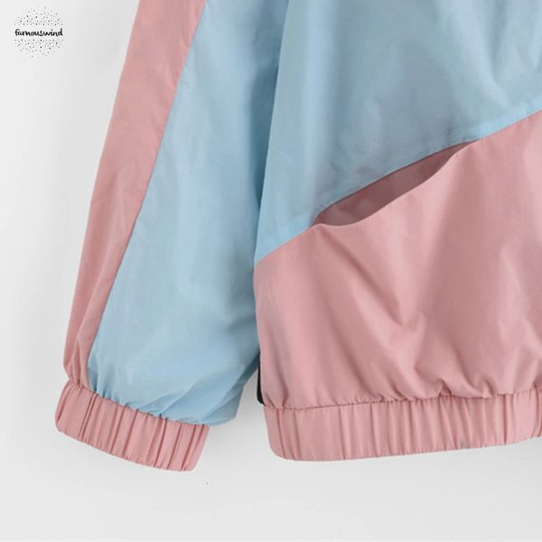 long women sleeve zipper pockets casual sport coat multi color cut sew windbreaker with hood block coats se0805, Black;brown
long women sleeve zipper pockets casual sport coat multi color cut sew windbreaker with hood block coats se0805, Black;brown