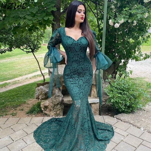 lace mermaid evening dresses puff sleeve ribbons long sleeves formal evening party gowns hunter see through prom dress, Black;red
lace mermaid evening dresses puff sleeve ribbons long sleeves formal evening party gowns hunter see through prom dress, Black;red