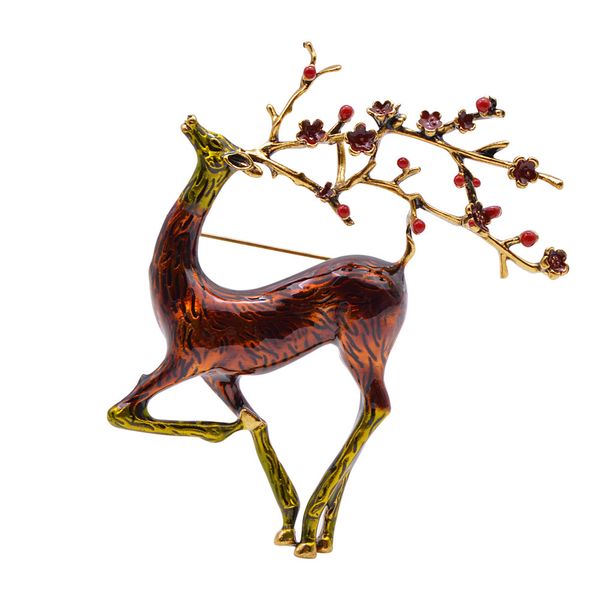cindy xiang christmas deer brooch enamel reindeer sika deer brooch cute beautiful animal pin winter jewelry pins, Gray
cindy xiang christmas deer brooch enamel reindeer sika deer brooch cute beautiful animal pin winter jewelry pins, Gray