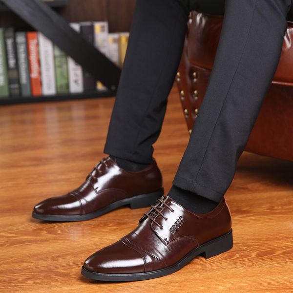 men's shoes genuine leather business formal wear leather shoes young men's pointed-toe heels extra large shoe men's england c, Black
men's shoes genuine leather business formal wear leather shoes young men's pointed-toe heels extra large shoe men's england c, Black
