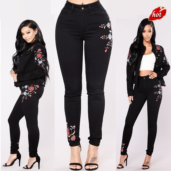 embroidered jeans for women fashion elastic flower jeans female pencil denim pants casual high waisted plus size o8r2, Blue
embroidered jeans for women fashion elastic flower jeans female pencil denim pants casual high waisted plus size o8r2, Blue