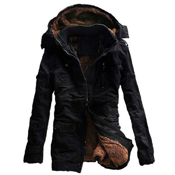 hooded winter coats men windbreaker thicken fleece warm jacket mens outdoor windproof parka plus velvet size 5xl long overcoat, Black
hooded winter coats men windbreaker thicken fleece warm jacket mens outdoor windproof parka plus velvet size 5xl long overcoat, Black
