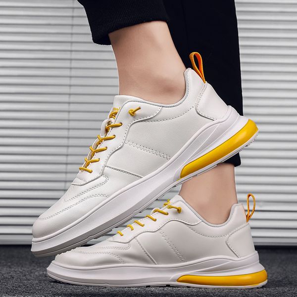 men sneakers fashion men casual shoes leather breathable man shoes lightweight male tenis zapatos krasovki, Black
