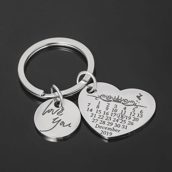 customize engrave name and date for couples boyfriend valentine gifts keychain fashion jewelry men women keyring, Silver
customize engrave name and date for couples boyfriend valentine gifts keychain fashion jewelry men women keyring, Silver