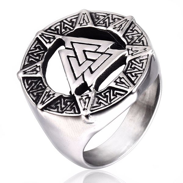 punk 316l stainless steel nordic viking ring signet talisman symbol men rings vintage finger jewelry warrior valknut rune amulet, Silver
punk 316l stainless steel nordic viking ring signet talisman symbol men rings vintage finger jewelry warrior valknut rune amulet, Silver