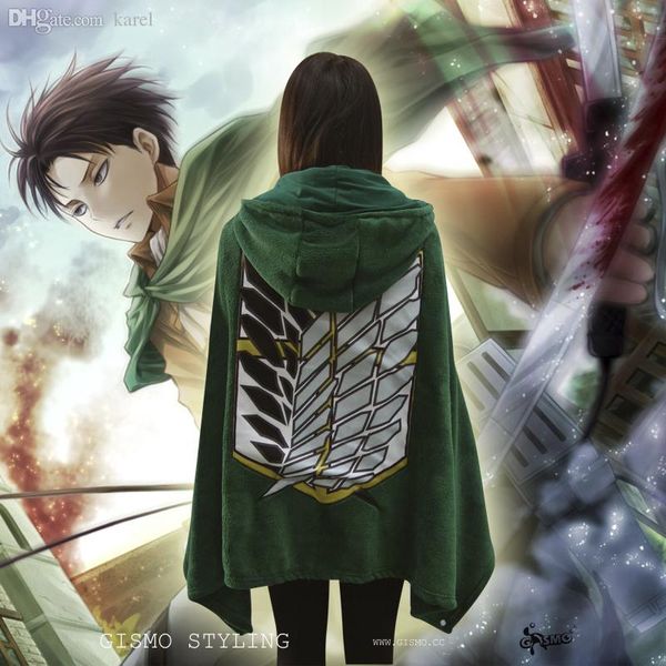 wholesale-new shingeki no kyojin/attack on titan cosplay costume the scouting legion eren jaeger coral fleece cloak cape dust coat, Black
wholesale-new shingeki no kyojin/attack on titan cosplay costume the scouting legion eren jaeger coral fleece cloak cape dust coat, Black