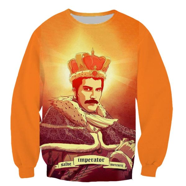 men's freddie mercury the queen band men and women pullover sweatshirts plain sweatshirt 3d printed cool sweatshirts streetstyle, Black
men's freddie mercury the queen band men and women pullover sweatshirts plain sweatshirt 3d printed cool sweatshirts streetstyle, Black