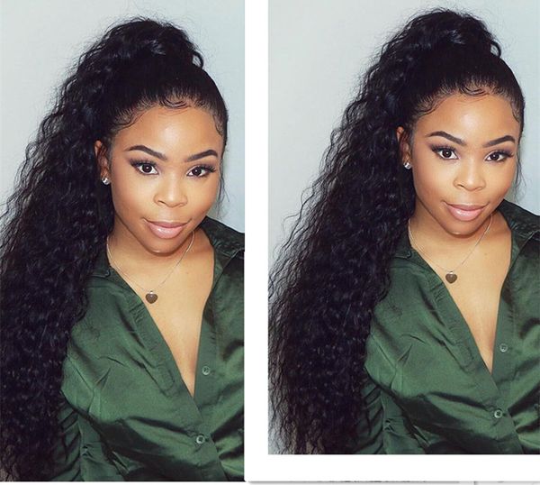 120g new arrival women wavy ponytail human hair extension, brazilian virgin hair kinky curly wave drawstring human hair pony tails, Black
120g new arrival women wavy ponytail human hair extension, brazilian virgin hair kinky curly wave drawstring human hair pony tails, Black