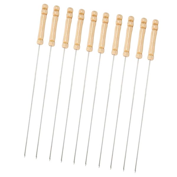 barbecue skewers set/stainless steel round bbq kabob sticks/grilling skewers,wooden handle to protect your hands,set of 10
barbecue skewers set/stainless steel round bbq kabob sticks/grilling skewers,wooden handle to protect your hands,set of 10