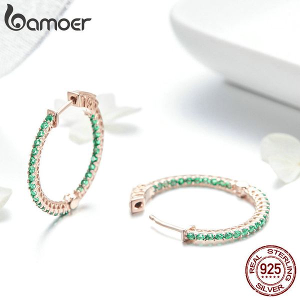 bamoer подлинное 925 серебро классический круглый круг зеленый cz серьги стержня для женщин свадебные обручальное ювелирные изделия sce51155, Golden;silver 
bamoer подлинное 925 серебро классический круглый круг зеленый cz серьги стержня для женщин свадебные обручальное ювелирные изделия sce51155, Golden;silver
