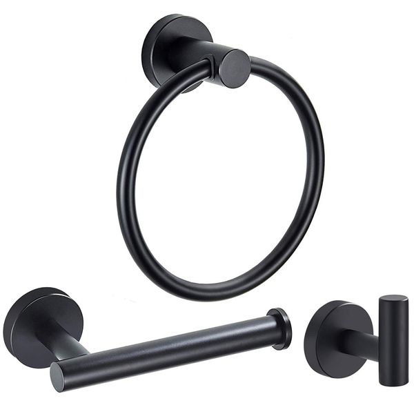 abui-bathroom hardware accessories set matte black 3-piece set includes hand towel ring, robe hook, toilet paper holder heavy du
abui-bathroom hardware accessories set matte black 3-piece set includes hand towel ring, robe hook, toilet paper holder heavy du