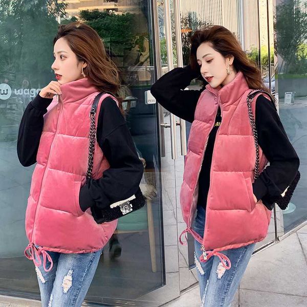 women's vests 2021 winter vest women stand collar velvet short waistcoat casual sleeveless parkas cotton jacket coat swredmi, Black;white
women's vests 2021 winter vest women stand collar velvet short waistcoat casual sleeveless parkas cotton jacket coat swredmi, Black;white
