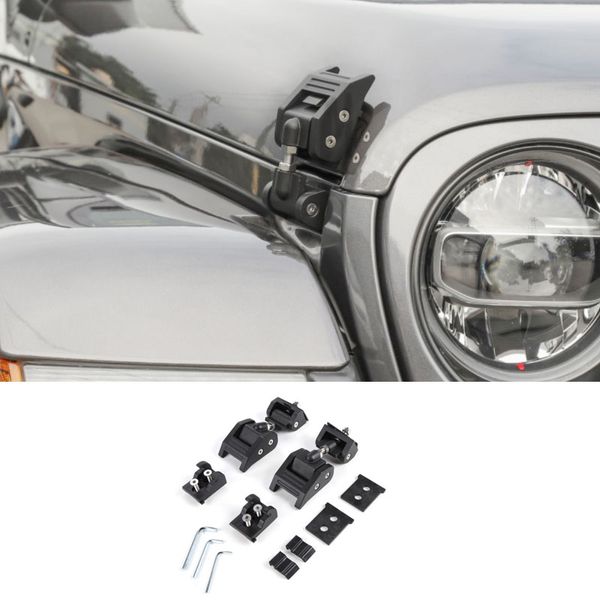 black hood lock catch latch aluminum alloy decoration fit jeep wrangler jl 2018+ car exterior accessories
black hood lock catch latch aluminum alloy decoration fit jeep wrangler jl 2018+ car exterior accessories
