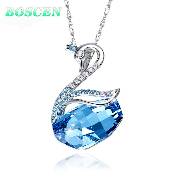 boscen 925 sterling silver pendant necklace for women valentines gift swan 2019 embellished with crystals from swarovski
boscen 925 sterling silver pendant necklace for women valentines gift swan 2019 embellished with crystals from swarovski