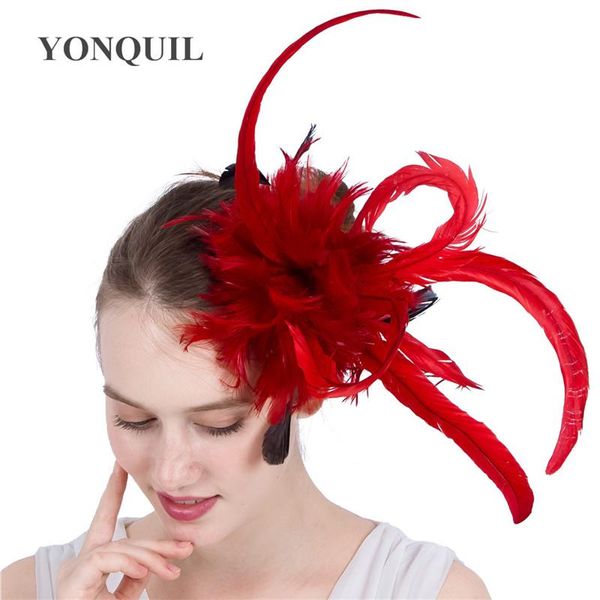 new fashion feather wedding headwear women elegant chic hair fascinator accessories hair pin bride mariage headdress for party cmbtk, White
new fashion feather wedding headwear women elegant chic hair fascinator accessories hair pin bride mariage headdress for party cmbtk, White