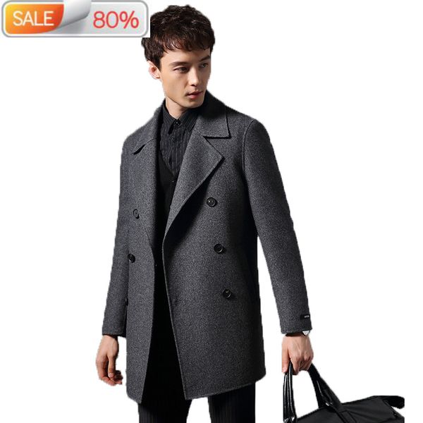 2020 double breasted 100% wool coat men double-sided man jacket spring mens coats overcoat manteau homme b21574, Black
2020 double breasted 100% wool coat men double-sided man jacket spring mens coats overcoat manteau homme b21574, Black