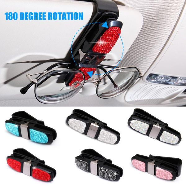 automotive interior sunglasses holder clip diamond rhinestone shining 180 degree rotation glasses holder for car
automotive interior sunglasses holder clip diamond rhinestone shining 180 degree rotation glasses holder for car