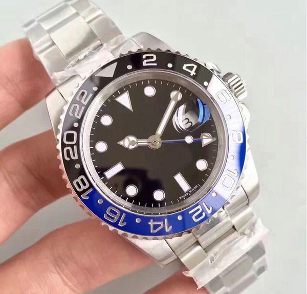 black blue gmt ceramic bezel mens mechanical stainless steel automatic 2813 movement watch sports self-wind watches wristwatches, Slivery;brown
black blue gmt ceramic bezel mens mechanical stainless steel automatic 2813 movement watch sports self-wind watches wristwatches, Slivery;brown