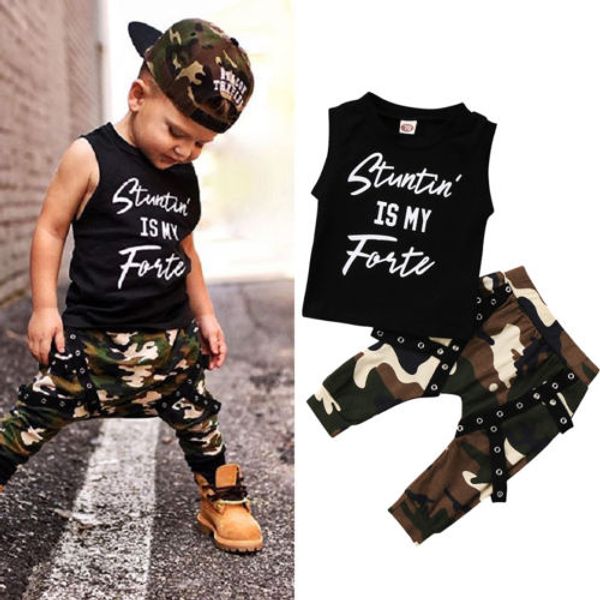 casual toddler kids baby boys summer sleeveless letter print t-shirt camo pants outfits cool children set clothes, White
casual toddler kids baby boys summer sleeveless letter print t-shirt camo pants outfits cool children set clothes, White