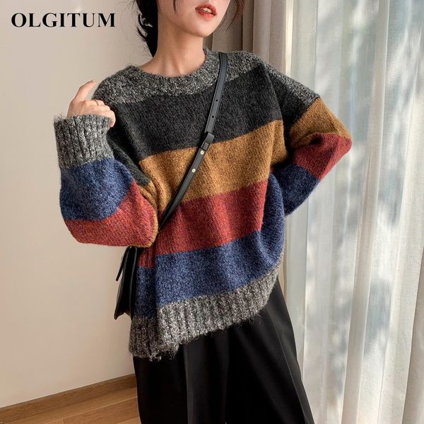 autumn winter pullover sweater women 2019 new fashion stripe sweater casual knitted thick warm jumper women, White;black
autumn winter pullover sweater women 2019 new fashion stripe sweater casual knitted thick warm jumper women, White;black