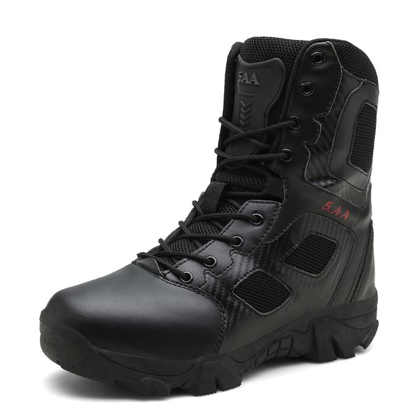 men military leather boots special force tactical desert combat men's boots outdoor shoes ankle boots, Black
men military leather boots special force tactical desert combat men's boots outdoor shoes ankle boots, Black