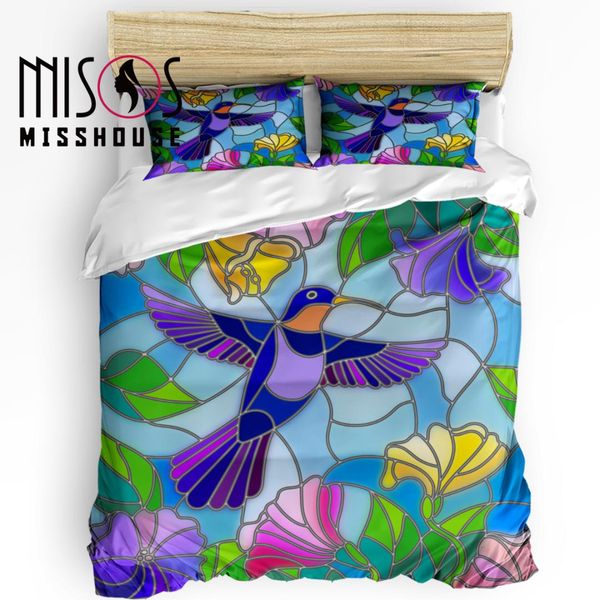 misshouse bedding sets stained glass style hummingbird home textile 3pcs duvet cover set comforter cover pillowcases
misshouse bedding sets stained glass style hummingbird home textile 3pcs duvet cover set comforter cover pillowcases