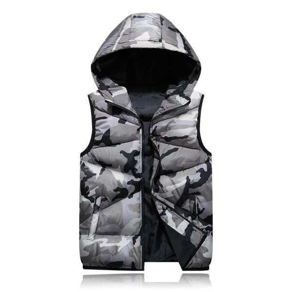 2019 men camouflage down vests autumn winter leisure vest fashion handsome, Black;white
2019 men camouflage down vests autumn winter leisure vest fashion handsome, Black;white