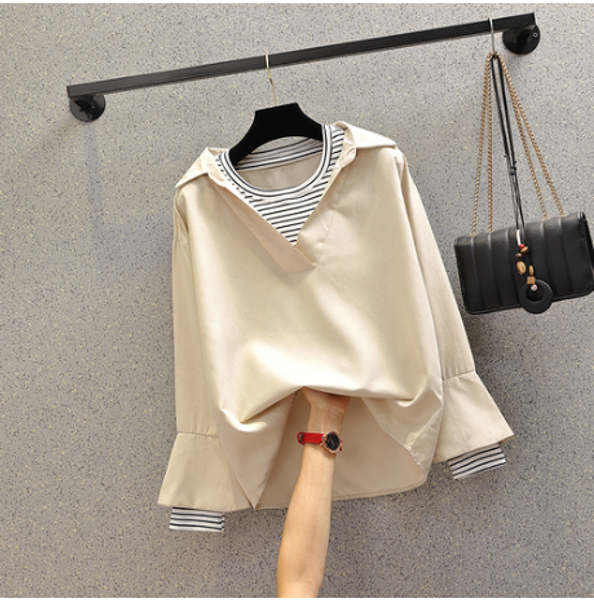elegant casual women blouse shirt patchwork fashion 2020 new spring office lady flare sleeve loose pullover shirt women fw961, White
elegant casual women blouse shirt patchwork fashion 2020 new spring office lady flare sleeve loose pullover shirt women fw961, White