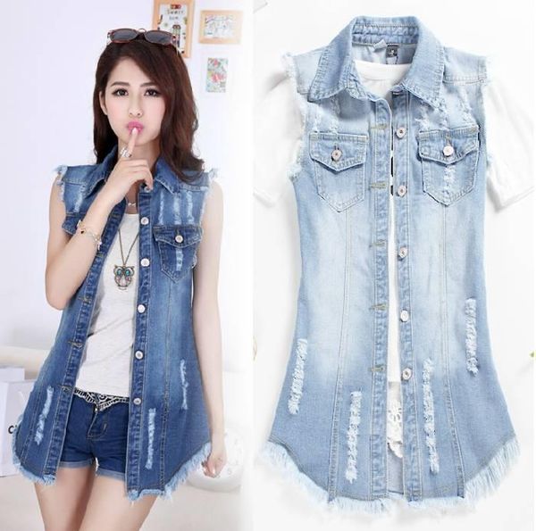 nifullan women vest denim sleeveless solid turn-down collar fashion single breasted chalecos mujer gilet femme new arrive, Black;white
nifullan women vest denim sleeveless solid turn-down collar fashion single breasted chalecos mujer gilet femme new arrive, Black;white