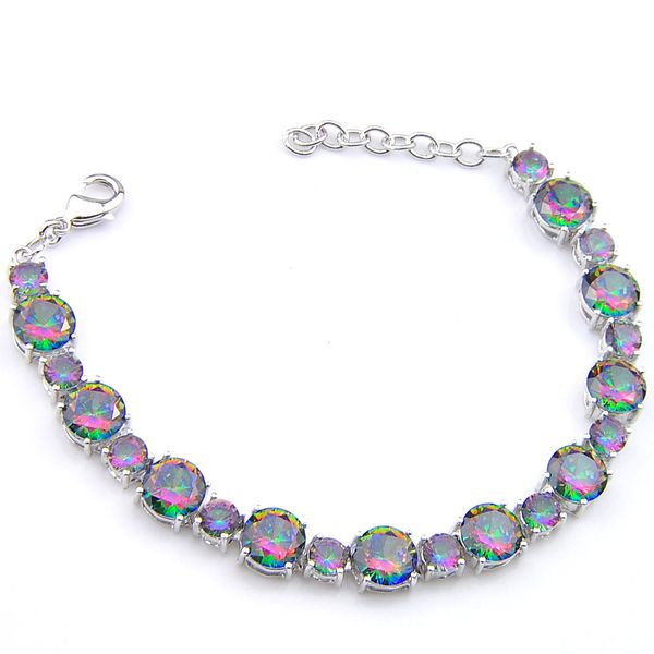 luckyshine mother gift fire round natural mystic z gems 925 sterling silver colored zircon bracelets bangle wedding jewelry b0064, Golden;silver
luckyshine mother gift fire round natural mystic z gems 925 sterling silver colored zircon bracelets bangle wedding jewelry b0064, Golden;silver
