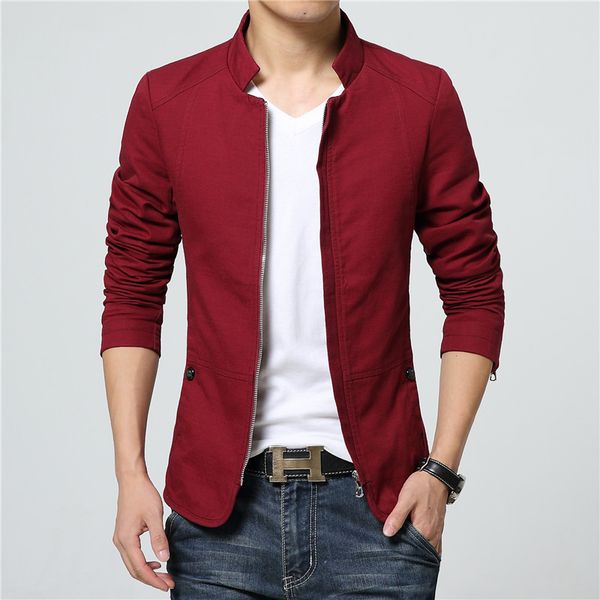new arrival casual men jacket slim fit solid quality men coat outwear brand clothing homme male jacket 5 colors, Black;brown
new arrival casual men jacket slim fit solid quality men coat outwear brand clothing homme male jacket 5 colors, Black;brown