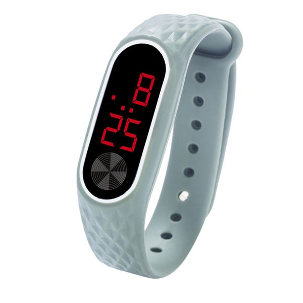 led electronic digital display bracelet watch men's silica gel sports wristwatches led bracelet watch, Slivery;brown
led electronic digital display bracelet watch men's silica gel sports wristwatches led bracelet watch, Slivery;brown